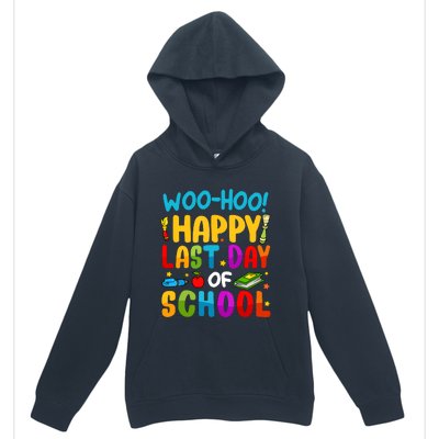 Woo Hoo Happy Last Day Of School For Teachers Students Urban Pullover Hoodie