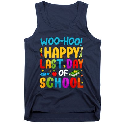 Woo Hoo Happy Last Day Of School For Teachers Students Tank Top