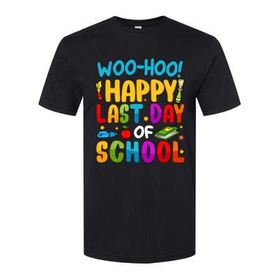 Woo Hoo Happy Last Day Of School For Teachers Students Softstyle CVC T-Shirt