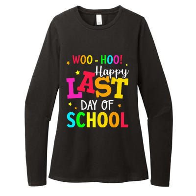 Woo Hoo Happy Last Day of School For Teachers Students Womens CVC Long Sleeve Shirt