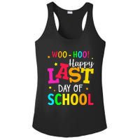 Woo Hoo Happy Last Day of School For Teachers Students Ladies PosiCharge Competitor Racerback Tank