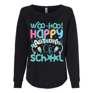 Woo Hoo Happy Last Day of School Fun Teacher Student Womens California Wash Sweatshirt