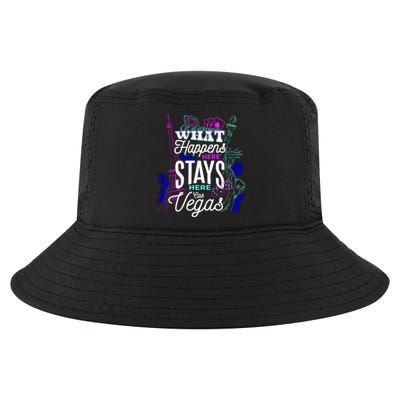 What Happens Here Stays Here Las Vegas NV Vacation Cool Comfort Performance Bucket Hat