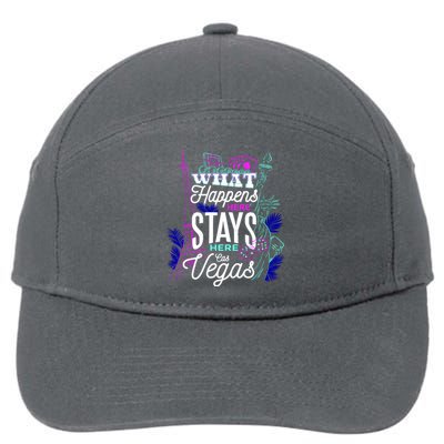 What Happens Here Stays Here Las Vegas NV Vacation 7-Panel Snapback Hat