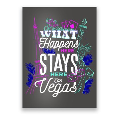 What Happens Here Stays Here Las Vegas NV Vacation Poster