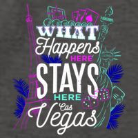What Happens Here Stays Here Las Vegas NV Vacation Vector Backpack