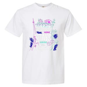 What Happens Here Stays Here Las Vegas NV Vacation Garment-Dyed Heavyweight T-Shirt