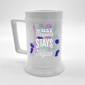 What Happens Here Stays Here Las Vegas NV Vacation Beer Stein