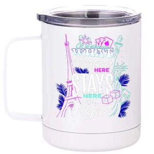 What Happens Here Stays Here Las Vegas NV Vacation 12 oz Stainless Steel Tumbler Cup