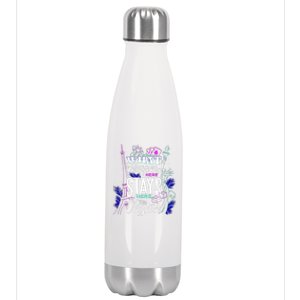 What Happens Here Stays Here Las Vegas NV Vacation Stainless Steel Insulated Water Bottle