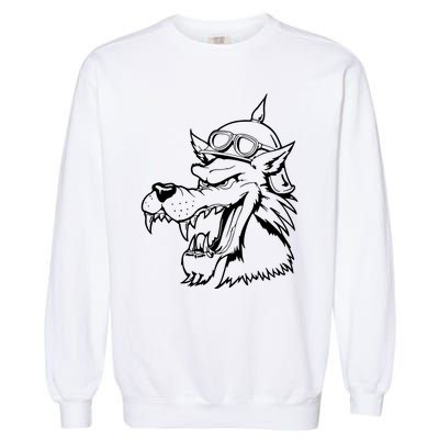 Wolf Head Head Garment-Dyed Sweatshirt