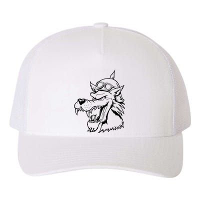 Wolf Head Head Yupoong Adult 5-Panel Trucker Hat