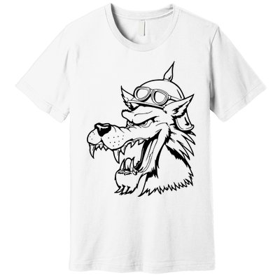 Wolf Head Head Premium T-Shirt