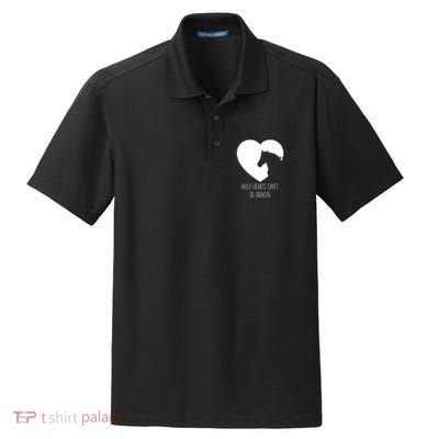 Wild Hearts Horse Lover And Horseback Riding Gift Dry Zone Grid Polo