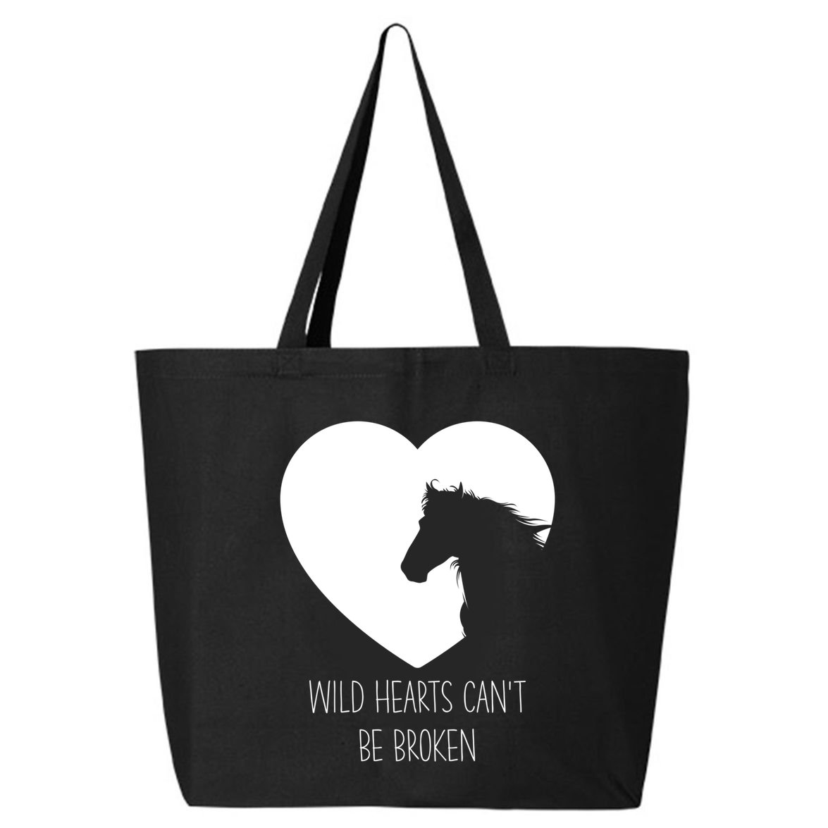 Wild Hearts Horse Lover And Horseback Riding Gift 25L Jumbo Tote