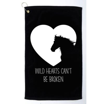 Wild Hearts Horse Lover And Horseback Riding Gift Golf Towel
