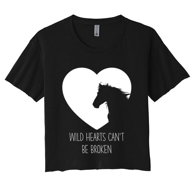 Wild Hearts Horse Lover And Horseback Riding Gift Crop Top