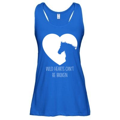 Wild Hearts Horse Lover And Horseback Riding Gift Ladies Essential Flowy Tank