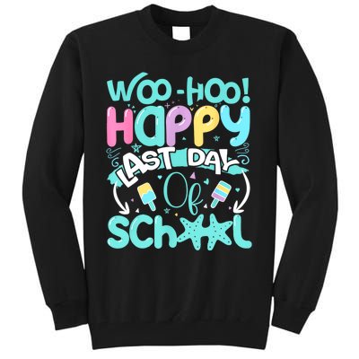 Woo Hoo Happy Last Day Of School | Fun Teacher Student Tall Sweatshirt