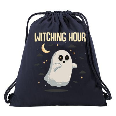 Witching Hour Halloween Ghost Spirits Cute Gift Drawstring Bag