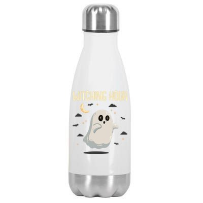 Witching Hour Halloween Ghost Spirits Cute Gift Stainless Steel Insulated Water Bottle