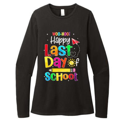 Woo Hoo Happy Last Day of School For Teachers Students Womens CVC Long Sleeve Shirt