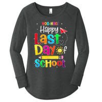 Woo Hoo Happy Last Day of School For Teachers Students Women's Perfect Tri Tunic Long Sleeve Shirt