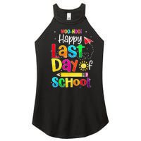 Woo Hoo Happy Last Day of School For Teachers Students Women's Perfect Tri Rocker Tank