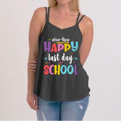 Woo Hoo Happy Last Day of School Student Teacher Women's Strappy Tank