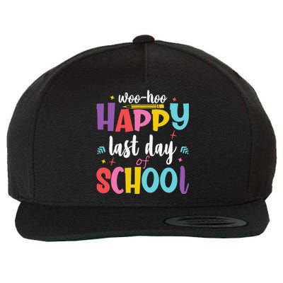 Woo Hoo Happy Last Day of School Student Teacher Wool Snapback Cap