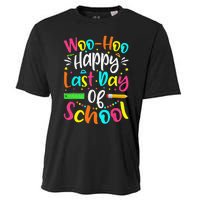 Woo Hoo Happy Last Day of School Fun Teacher Student Cooling Performance Crew T-Shirt