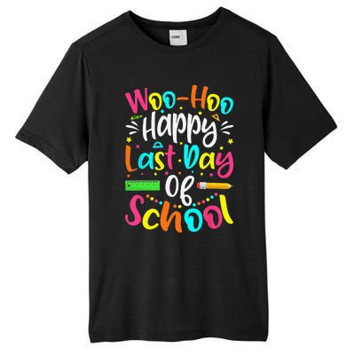 Woo Hoo Happy Last Day of School Fun Teacher Student Tall Fusion ChromaSoft Performance T-Shirt