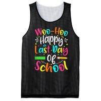 Woo Hoo Happy Last Day of School Fun Teacher Student Mesh Reversible Basketball Jersey Tank