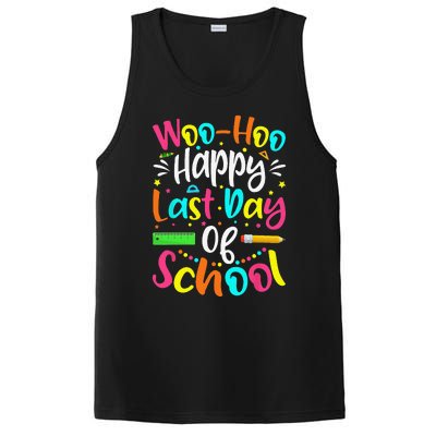 Woo Hoo Happy Last Day of School Fun Teacher Student PosiCharge Competitor Tank