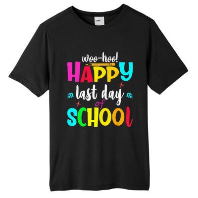 Woo Hoo Happy Last Day of School For Teachers Students Tall Fusion ChromaSoft Performance T-Shirt