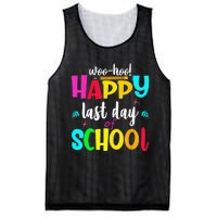 Woo Hoo Happy Last Day of School For Teachers Students Mesh Reversible Basketball Jersey Tank