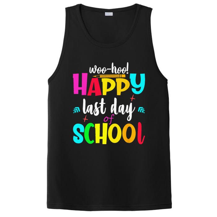 Woo Hoo Happy Last Day of School For Teachers Students PosiCharge Competitor Tank