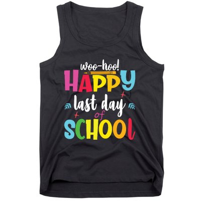 Woo Hoo Happy Last Day Of School For Teachers Students Tank Top