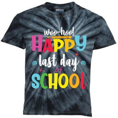 Woo Hoo Happy Last Day Of School For Teachers Students Kids Tie-Dye T-Shirt