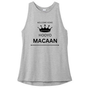 Welcome Home Hooyo Macaan Ladies PosiCharge Tri-Blend Wicking Tank