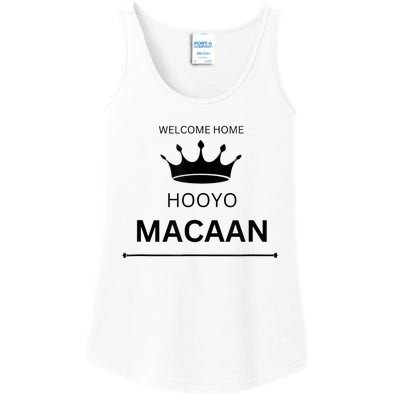 Welcome Home Hooyo Macaan Ladies Essential Tank