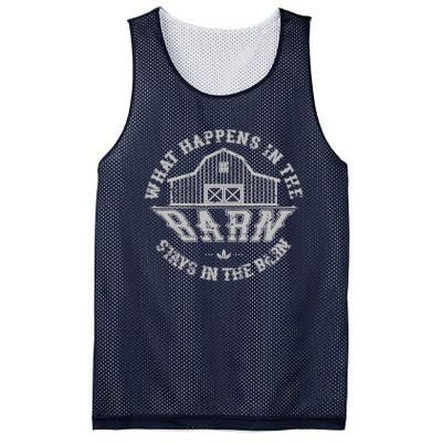 What Happens In The Barn Stays In The Barn Farmer Stories Mesh Reversible Basketball Jersey Tank