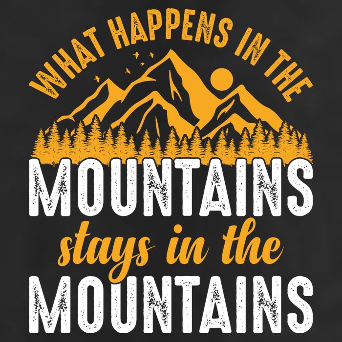 What Happens In The Mountains Stays In The Mountains Vintage Camping Tumbler