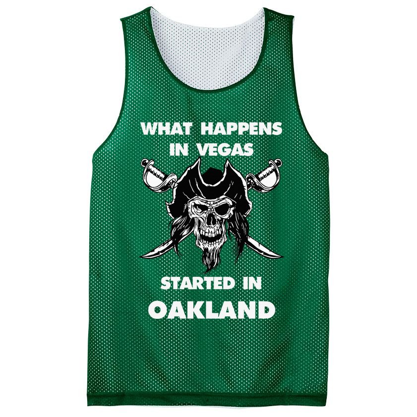 What Happens In Vegas Started In Oakland Mesh Reversible Basketball Jersey Tank