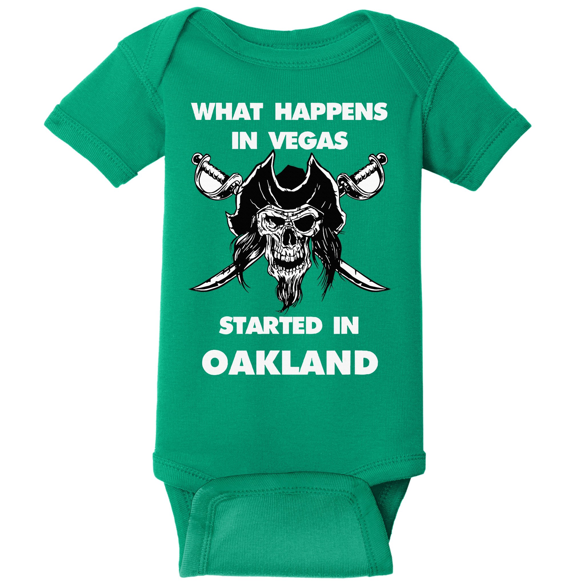 What Happens In Vegas Started In Oakland Baby Bodysuit