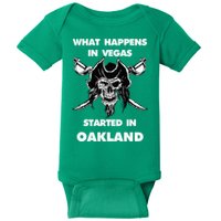 What Happens In Vegas Started In Oakland Baby Bodysuit