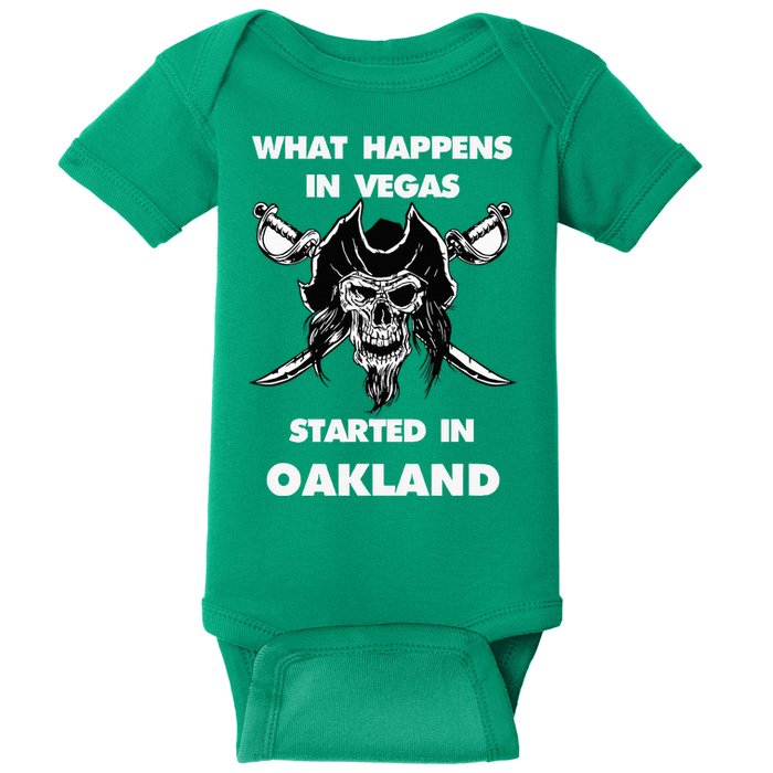 What Happens In Vegas Started In Oakland Baby Bodysuit