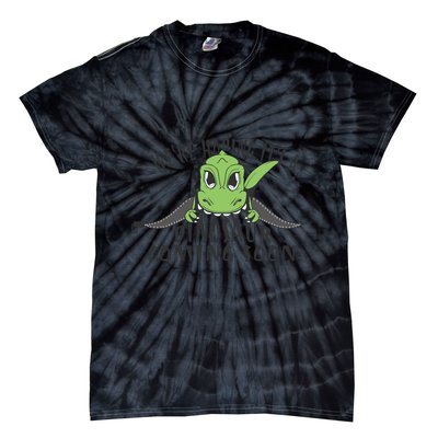 We're Hoping It's A Dinosaur Coming Soon Pregnancy Announcement Tie-Dye T-Shirt