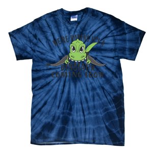 We're Hoping It's A Dinosaur Coming Soon Pregnancy Announcement Tie-Dye T-Shirt