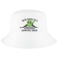 We're Hoping It's A Dinosaur Coming Soon Pregnancy Announcement Cool Comfort Performance Bucket Hat